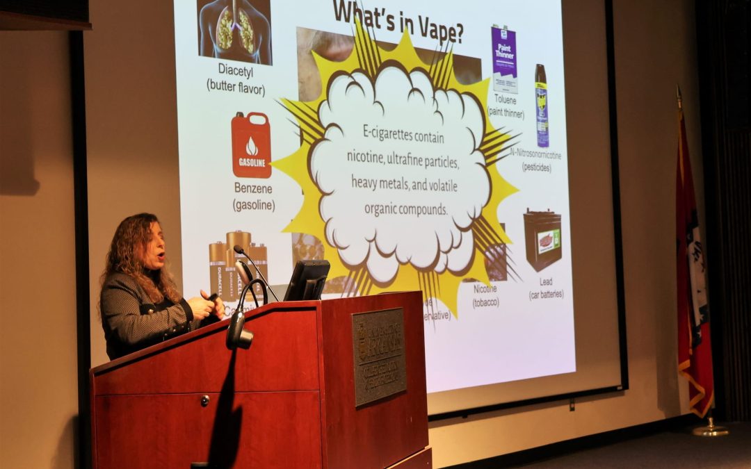 Stanford Professor Lectures on Adolescent E-cigarette Use